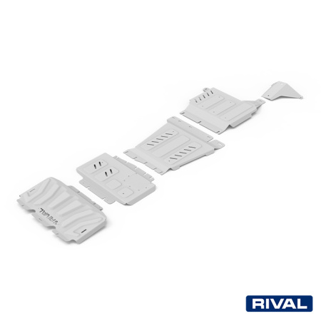 Ensemble de plaques de protection (radiateur, moteur, boîte de vitesses, boîte de transfert) Mercedes-Benz X-Class 2017-2020;  Nissan Navara (Frontier) 2004-2010; 2010-2015; 2014-2021; Pathfinder 2004-2010; 3 l. / diesel; 2,3 l. / diesel; 2,5 l. / diesel